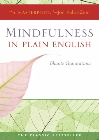 ❤[READ]❤ Mindfulness in Plain English