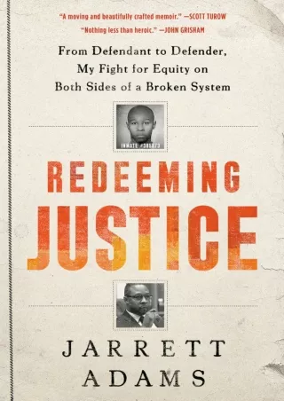 ⚡[PDF]✔ Redeeming Justice: From Defendant to Defender, My Fight for Equity on Both