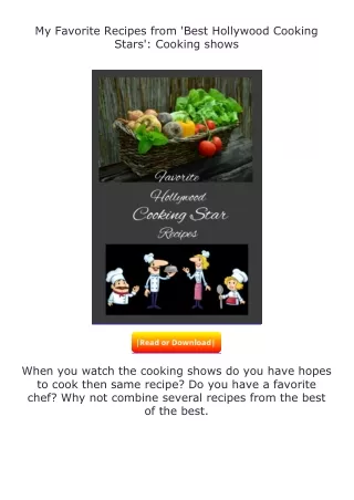 (❤️pdf)full✔download My Favorite Recipes from 'Best Hollywood Cooking Stars