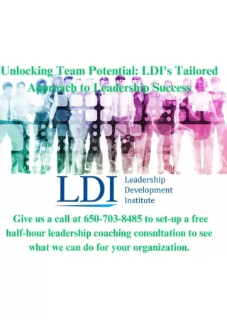 Unlocking Team Potential LDI's Tailored Approach to Leadership Successdd a heading