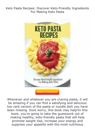 Download⚡ Keto Pasta Recipes: Discover Keto-Friendly Ingredients For Making