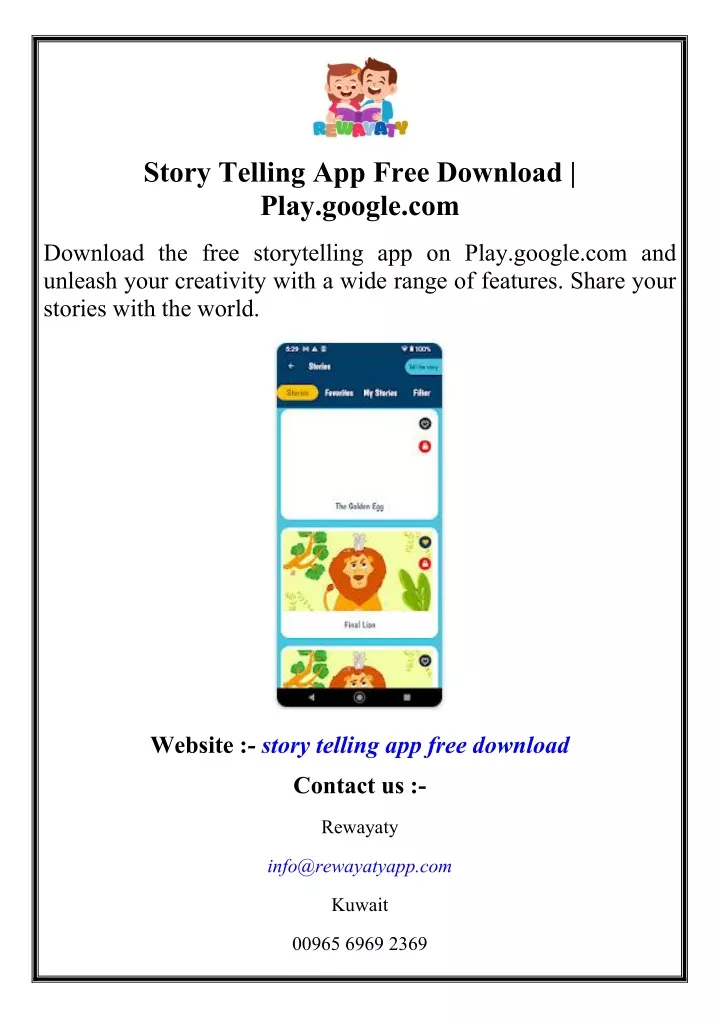 story telling app free download play google com