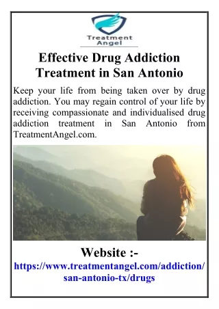 Effective Drug Addiction Treatment in San Antonio