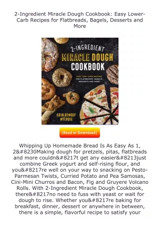 pdf❤(download)⚡ 2-Ingredient Miracle Dough Cookbook: Easy Lower-Carb Recipe