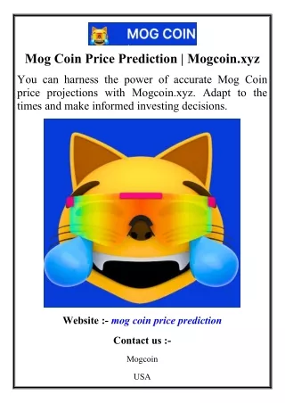 mog coin price prediction mogcoin xyz