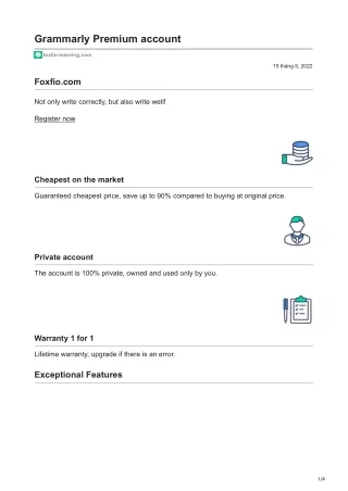 grammarly premium account