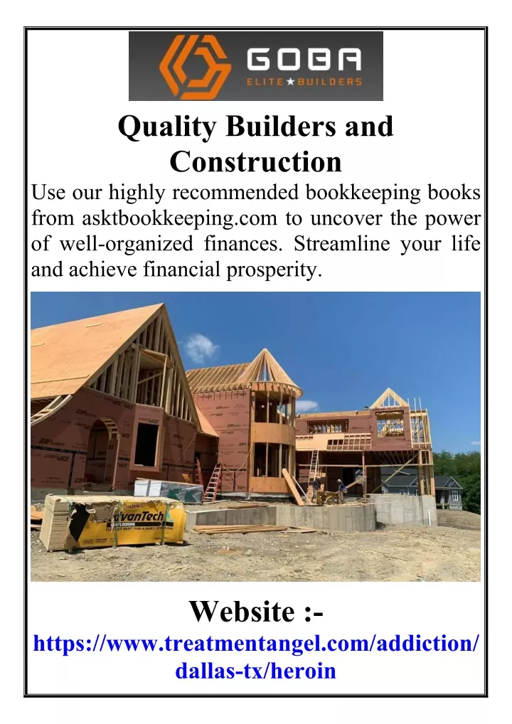 quality builders and construction use our highly