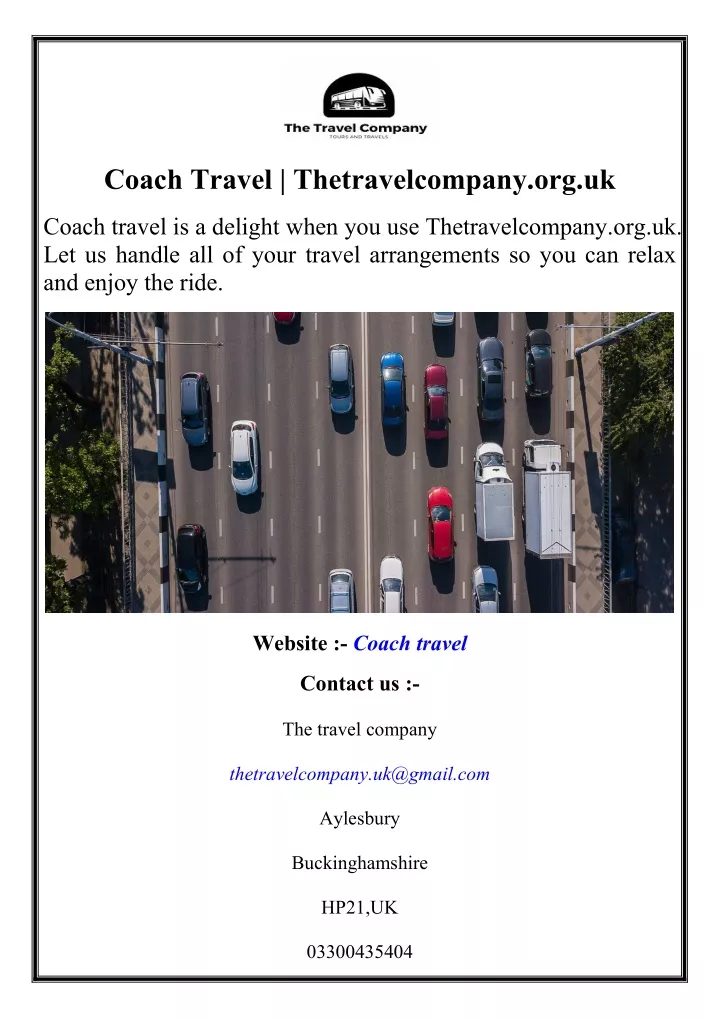 coach travel thetravelcompany org uk