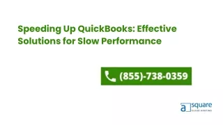 Speeding Up QuickBooks Effective Solutions for Slow Performance
