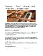 Optimize Your Piano - slide 1
