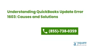 Understanding QuickBooks Update Error 1603 Causes and Solutions