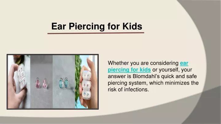 ear piercing for kids