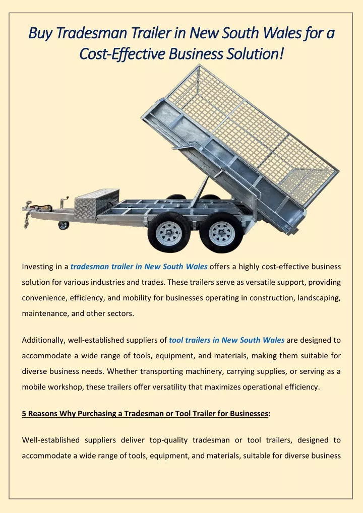 buy buy tradesman trailer tradesman trailer