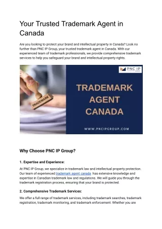 Trademark agent canada