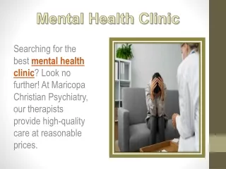 Mental Health Clinic