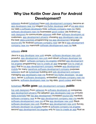 why use kotlin over java for android development
