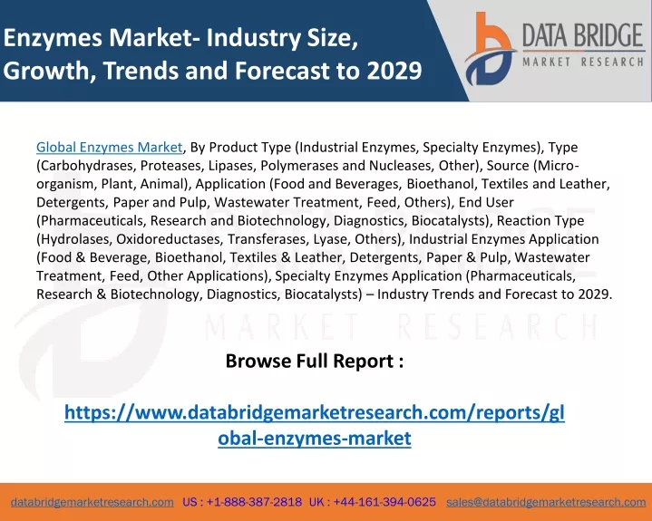 enzymes market industry size growth trends