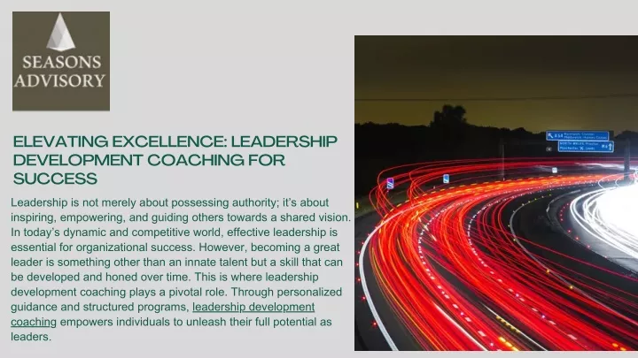 elevating excellence leadership development