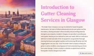 Keep Your Gutters Clear with Our Expert Service in Glasgow!