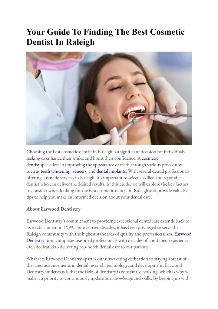 your guide to finding the best cosmetic dentist