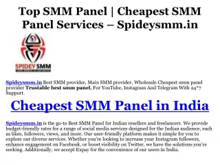 Cheap Smm panel