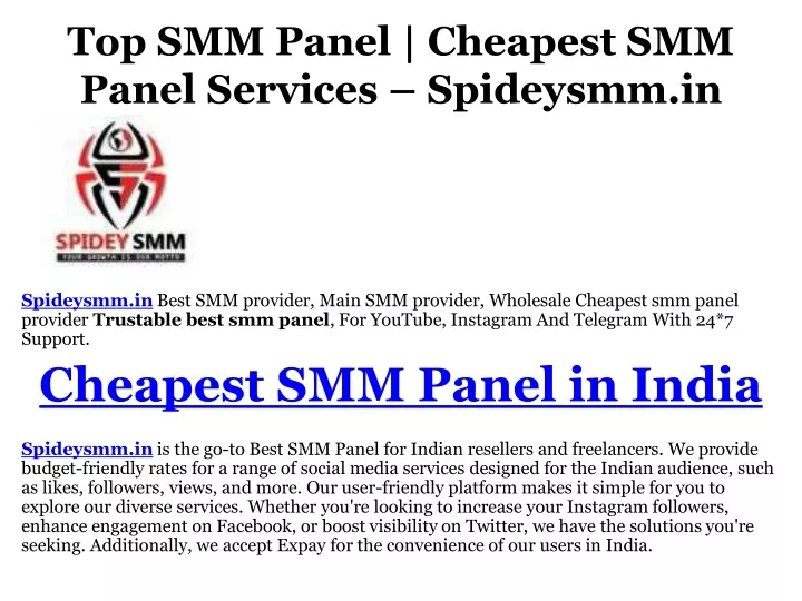 top smm panel cheapest smm panel services