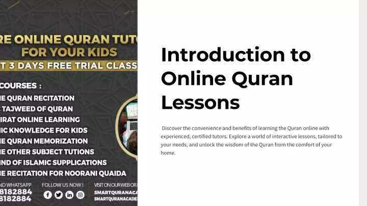 introduction to online quran lessons