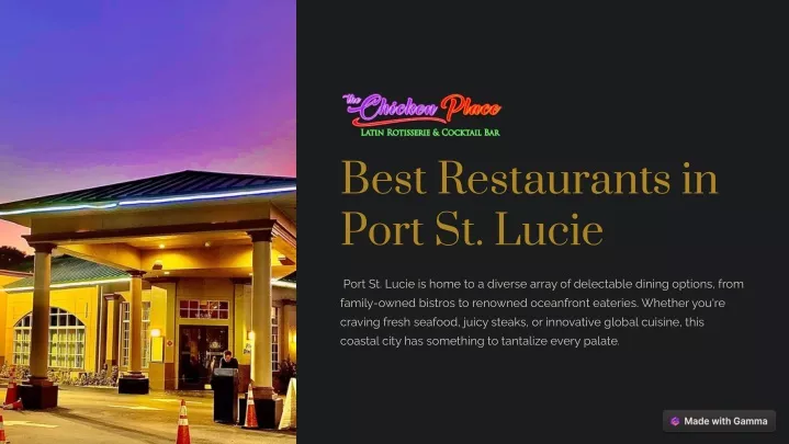 best restaurants in port st lucie