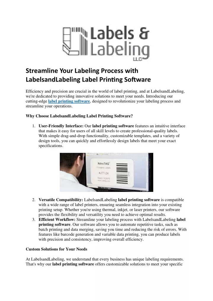 streamline your labeling process with