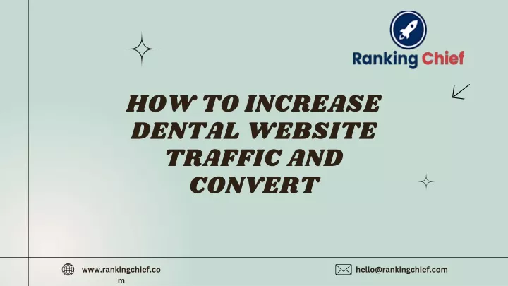 how to increase dental website traffic and convert