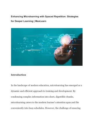 enhancing microlearning with spaced repetition