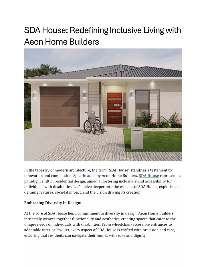 sda house redefining inclusive living with aeon