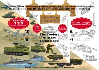 pdf✔download The Coolest Military Technology: Fun & Facts Coloring Book - Full page