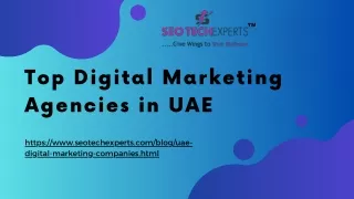 Top Digital Marketing Agencies UAE