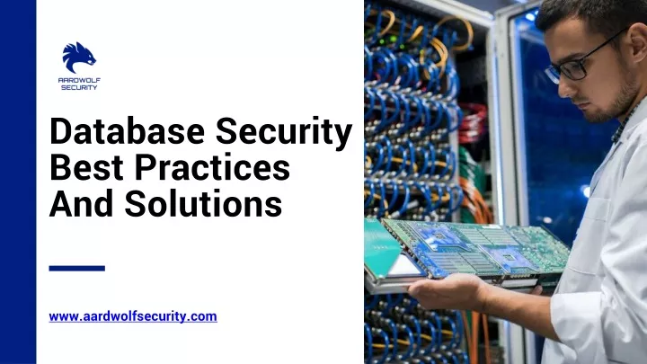 database security best practices and solutions