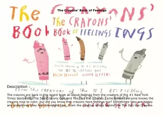 [PDF]❤️DOWNLOAD⚡️ The Crayons' Book of Feelings