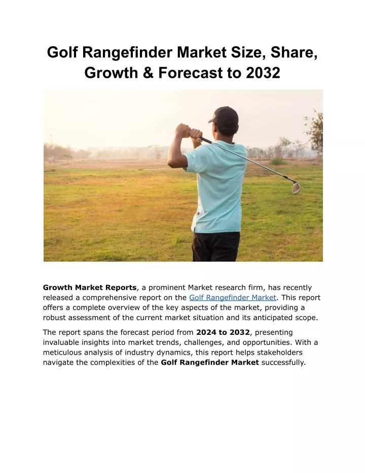 golf rangefinder market size share growth