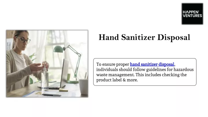 hand sanitizer disposal