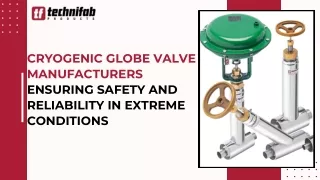 Cryogenic Globe Valve Manufacturers Ensuring Safety and Reliability in Extreme Conditions