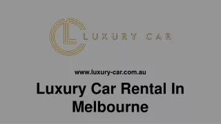 Sports Car Rentals Melbourne