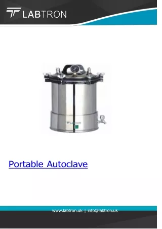 Portable Autoclave/Gross Weight	25 Kg