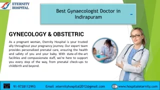 Best Gynaecologist Doctor in Indirapuram