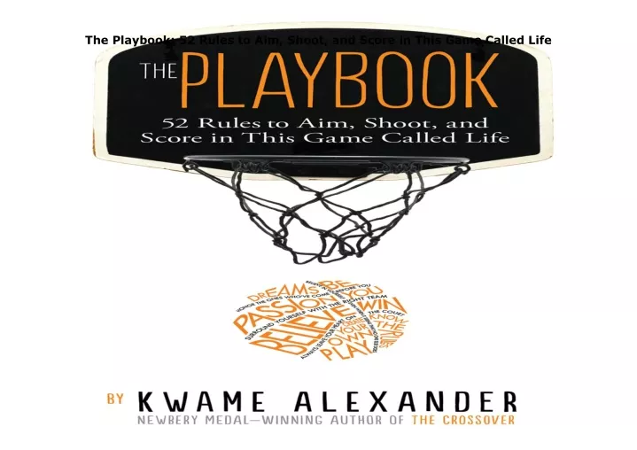 the playbook 52 rules to aim shoot and score