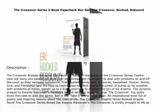 ❤download The Crossover Series 3-Book Paperback Box Set: The Crossover, Booked, Rebound