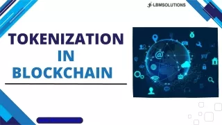Tokenization in  blockchain