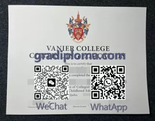 Can I buy a fake Vanier College diploma replacement online?