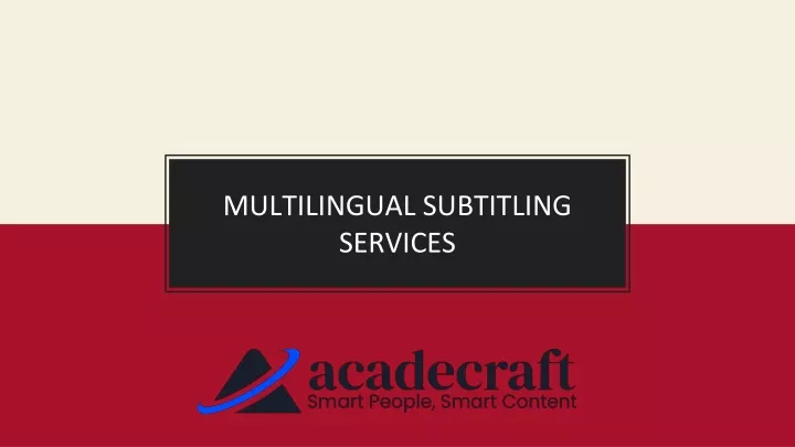 multilingual subtitling services