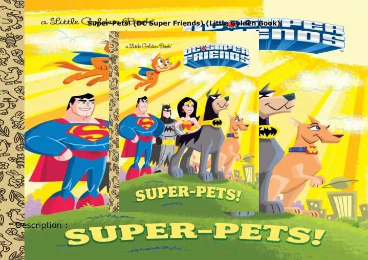 super pets dc super friends little golden book