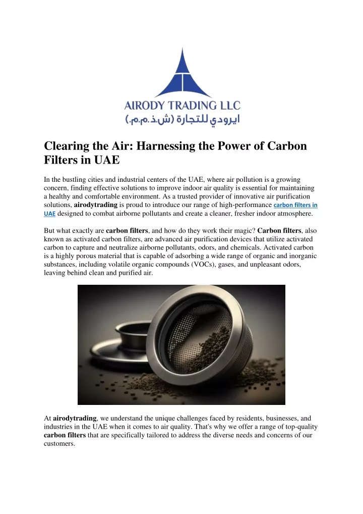 clearing the air harnessing the power of carbon