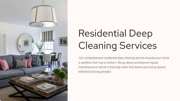 residential deep cleaning services